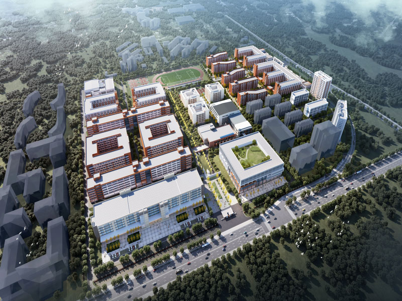 学校鸟瞰图