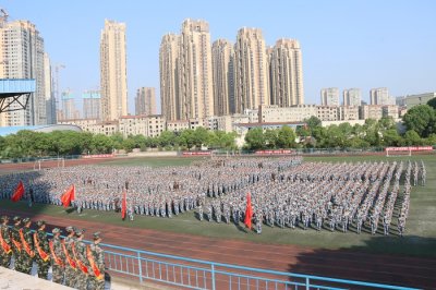 必赢官网2019年军训开营仪式顺利举行